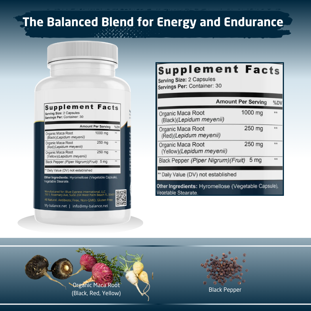Organic MACA Root Capsules