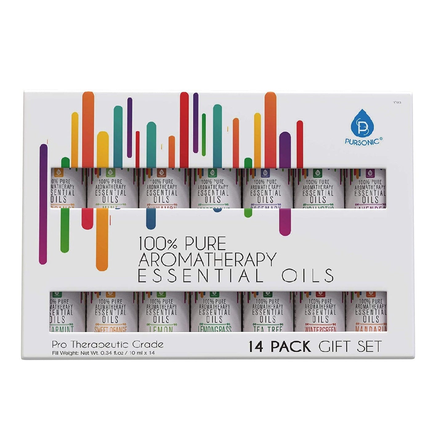 Essential Oil Aromatherapy Gift Set – 14 x 10ml Pure Oils