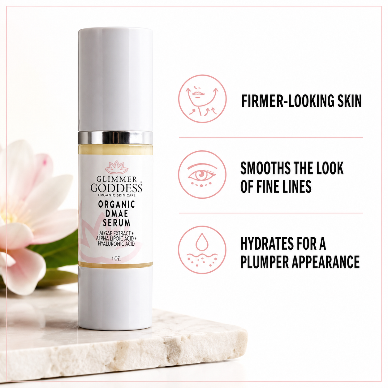 Organic DMAE Firming Serum – Natural Facelift Treatment