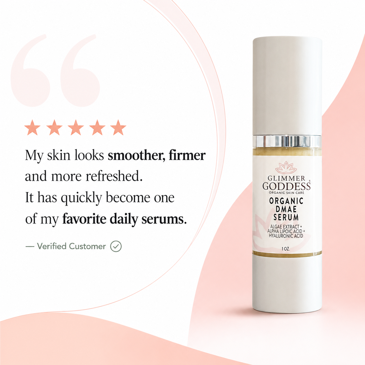 Organic DMAE Firming Serum – Natural Facelift Treatment