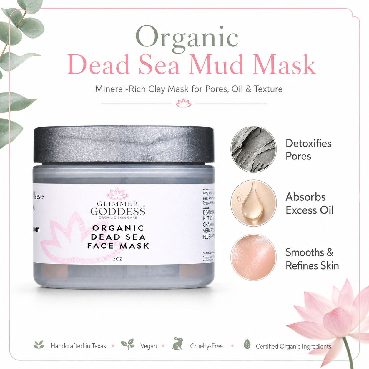 Organic Dead Sea Mud Mask – Exfoliate & Rejuvenate