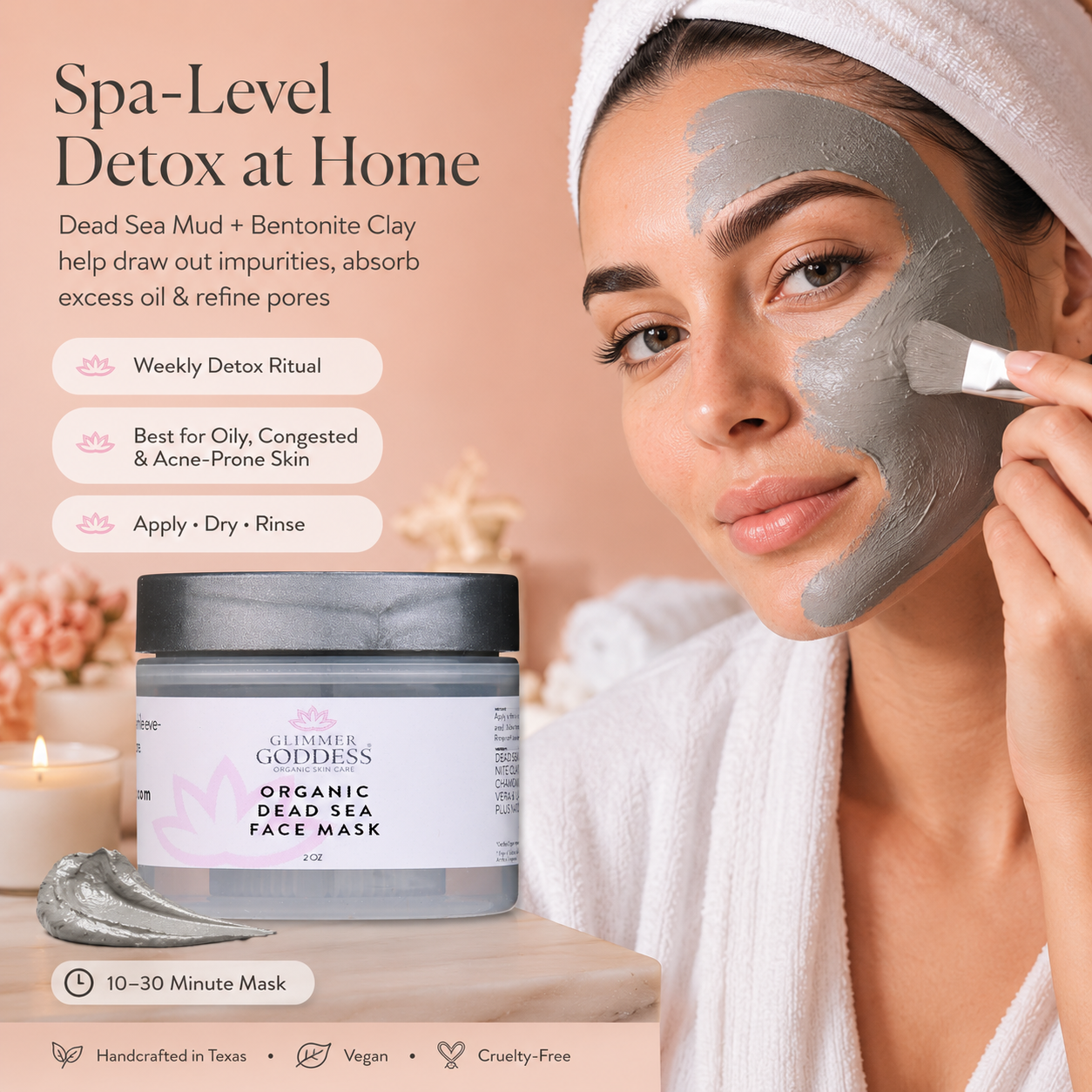 Organic Dead Sea Mud Mask – Exfoliate & Rejuvenate