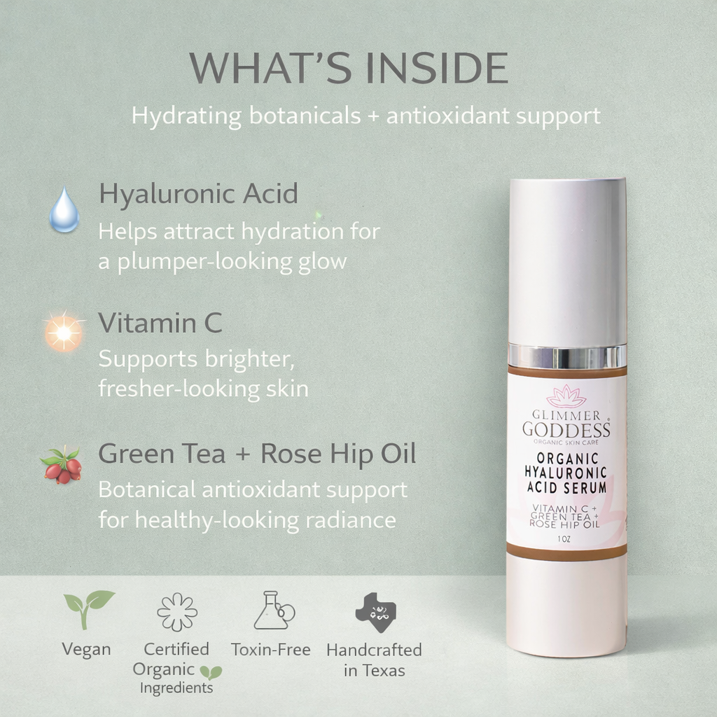 Organic Hyaluronic Acid Serum – Plumping Hydration 1 oz.
