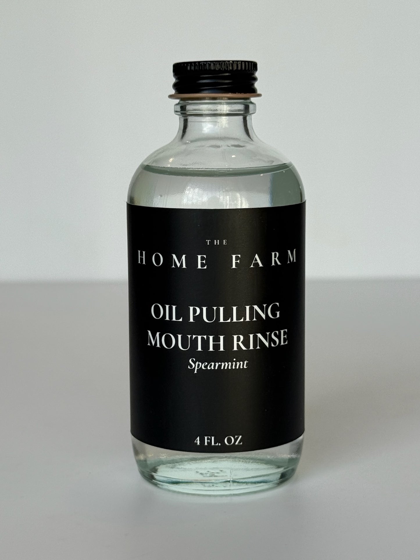Spearmint Oil Pulling Mouthrinse