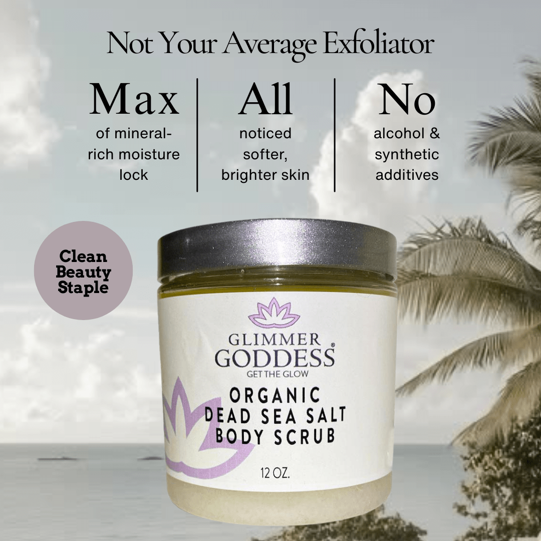 Organic Dead Sea Salt Body Scrub – Exfoliates, Detoxifies & Firms Skin