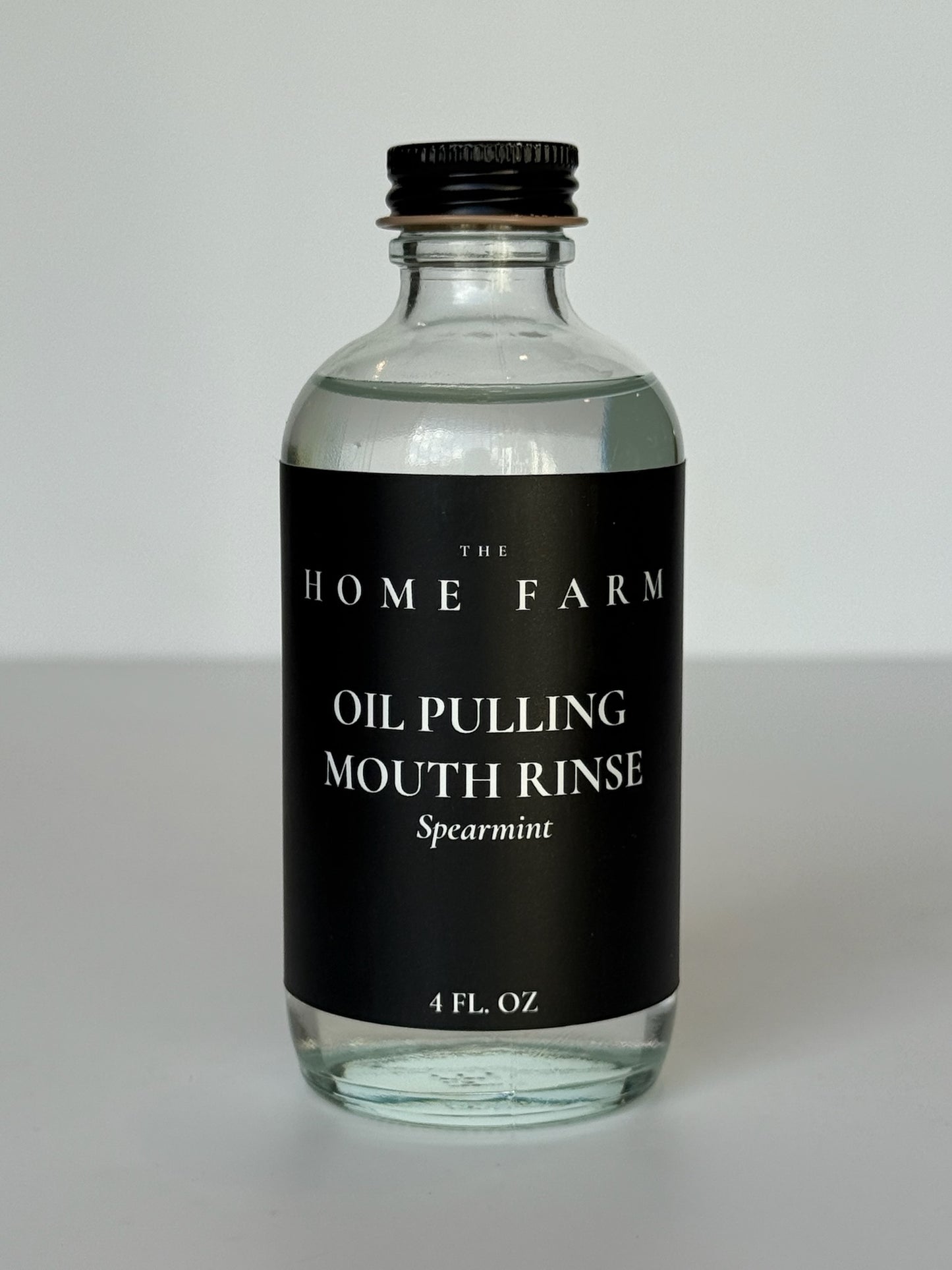 Spearmint Oil Pulling Mouthrinse